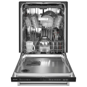 KitchenAid 24 in. Top Control Dishwasher with 39 dBa Sound Level & 3rd-Rack - Stainless Steel with PrintShield Finish, Stainless Steel with PrintShield Finish, hires