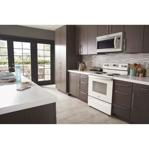 Whirlpool 30 in. 1.9 cu. ft. 1000W Over-the-Range Microwave with 300 CFM & Sensor Cooking - Biscuit, Biscuit, hires