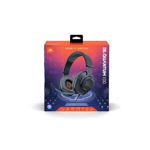 JBL Quantum 100 Surround Sound Wired Gaming Headset for PC, PS4, Xbox One, Nintendo Switch, and Mobile Devices - Black, , hires