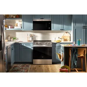 Whirlpool 30 in. 5.3 cu. ft. Smart Air-Fry Electric Range with Radiant Burners - Stainless Steel, , hires