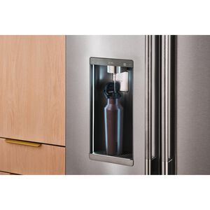 KitchenAid 36 in. 23.1 cu. ft. Smart Counter Depth French Door Refrigerator with Ice & Water Dispenser - Stainless Steel with PrintShield Finish, Stainless Steel with PrintShield Finish, hires