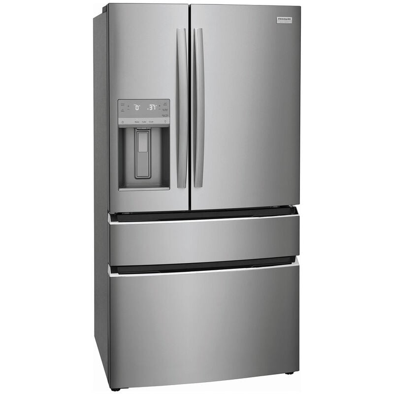 Frigidaire Gallery 36 in. 26.3 cu. ft. 4-Door French Door Refrigerator with Ice & Water Dispenser - Stainless Steel, , hires