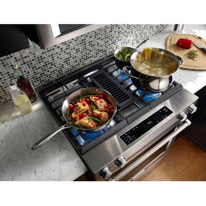 Dual fuel convection range online