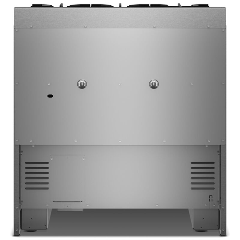 KitchenAid 36 in. 5.1 cu. ft. Air-Fry True European Convection Gas Range with 6 Sealed Burners - Black Ore, , hires