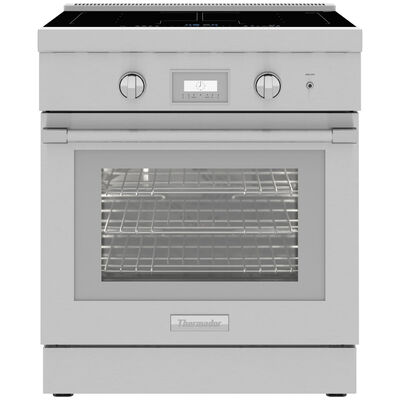 Thermador Professional Series 30 in. 4.4 cu. ft. Smart True European Convection Electric Range with 4 Induction Burners - Stainless Steel | PRI30LBHU