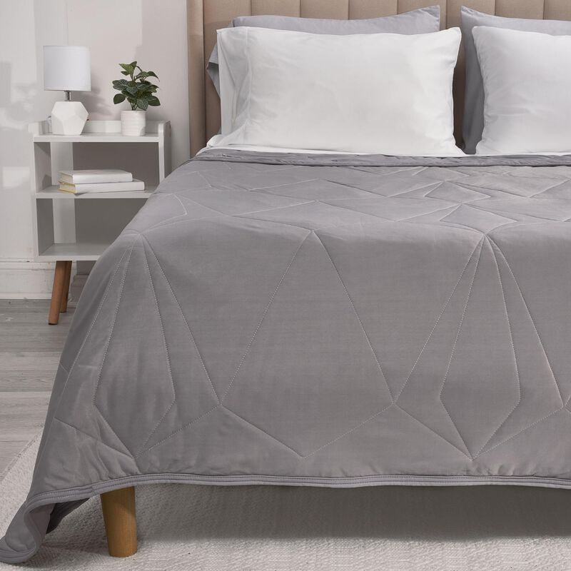 BEDGEAR Cooling Blanket Queen Size - Gray, , hires