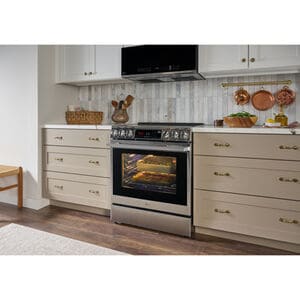 LG InstaView 30 in. 6.3 cu. ft. Smart Air-Fry True European Convection Slide-In Electric Range with 4 Induction Burners & 1 Radiant Burner - PrintProof Stainless Steel, , hires