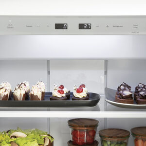 Cafe 42 in. 25.1 cu. ft. Built-In Smart Counter Depth Side by Side Refrigerator with Ice Maker - Stainless Steel, , hires