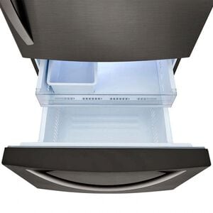 LG 33 in. 25.5 cu. ft. Bottom Freezer Refrigerator with Ice Maker - PrintProof Black Stainless Steel, PrintProof Black Stainless Steel, hires