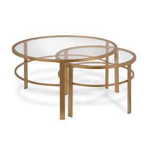Hudson & Canal Gaia Nesting Table - Gold, , hires