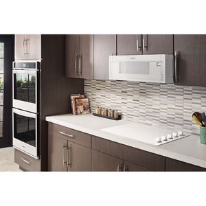 Whirlpool 30 in. 1.1 cu. ft. 1000W Low Profile Over-the-Range Microwave with 400 CFM - White, White, hires