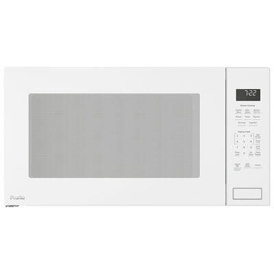 GE Profile 24 in. 2.2 cu.ft Built-In Microwave with 10 Power Levels & Sensor Cooking Controls - White | PEB7227DLWW