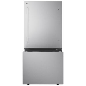 LG 33 in. 25.5 cu. ft. Smart Bottom Freezer Refrigerator with Ice Maker - PrintProof Stainless Steel, , hires