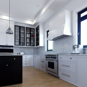 XO 30 in. Convertible Standard Style Range Hood with 600 CFM, 3 Fan Speeds & 2 LED Lights - Stainless Steel, , hires