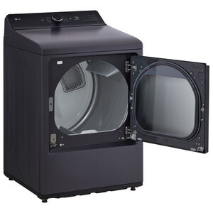 LG 27 in. 7.3 cu. ft. Smart Electric Dryer with EasyLoad Door & AI Sensor Dry - Matte Black, Matte Black, hires