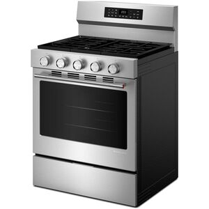 KitchenAid 30 in. 5.0 cu. ft. Smart Air-Fry True European Convection Gas Range with 5 Sealed Burners - Stainless Steel with PrintShield Finish, , hires