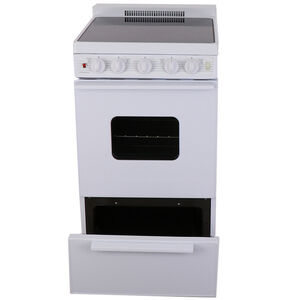 Premier 20 in. 2.4 cu. ft. Electric Range with Smoothtop Burners - White, , hires