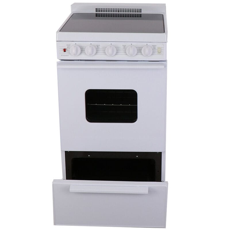 Premier 20 in. 2.4 cu. ft. Electric Range with Smoothtop Burners - White, , hires