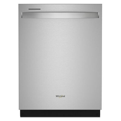 Whirlpool 24 in. Built-In Dishwasher with Top Control, 47 dBA Sound Level, 13 Place Settings, 5 Wash Cycles & Sanitize Cycle - Fingerprint Resistant Stainless | WDT750SAKZ