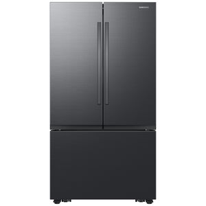 Samsung 36 in. 31.5 cu. ft. Smart French Door Refrigerator - Matte Black Steel, Matte Black Steel, hires