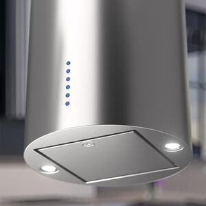 XO 16 in. Chimney Style Range Hood with 3 Speed Settings, 600 CFM & 2 LED Lights - Stainless Steel, , hires