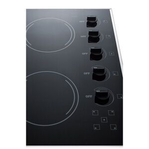 Summit 27 in. Electric Cooktop with 5 Smoothtop Burners - Black, , hires