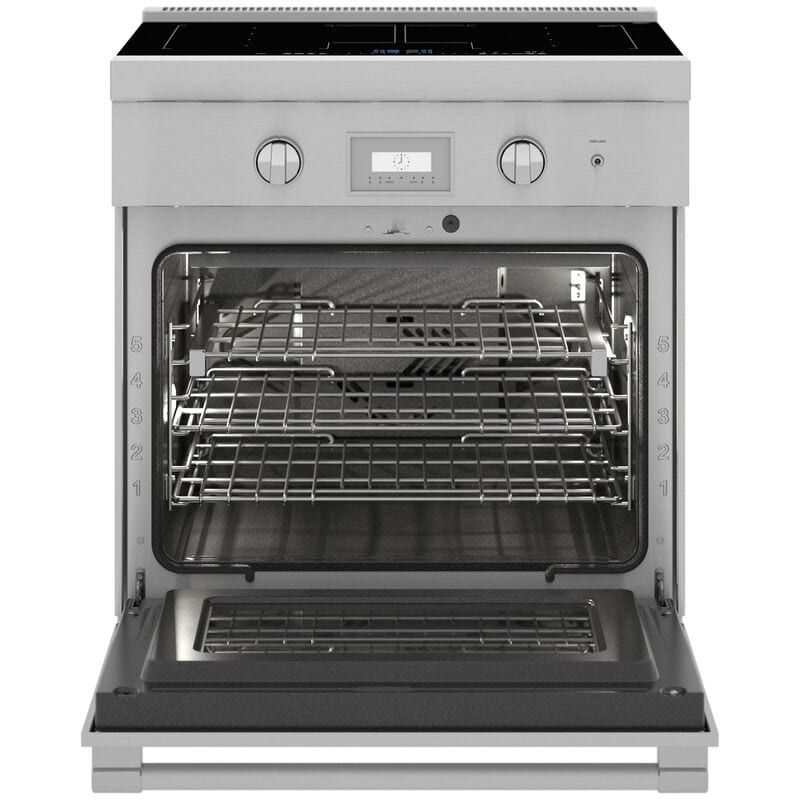 Thermador Professional Series 30 in. 4.4 cu. ft. Smart True European Convection Electric Range with 4 Induction Burners - Stainless Steel, , hires