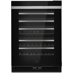 JennAir Noir 24 in. Undercounter Wine Cooler with Wood Racks, Dual Temperature Zones & 45 Bottle Capacity - Black, , hires
