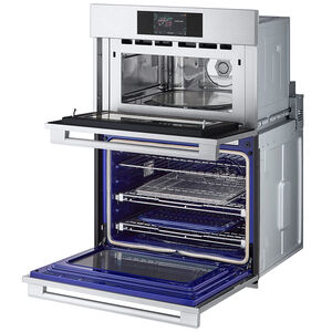 LG 30 in. 6.4 cu. ft. Smart Steam Electric Microwave/Wall Oven Combo with True European Convection & Sensor Cooking - PrintProof Stainless Steel, , hires