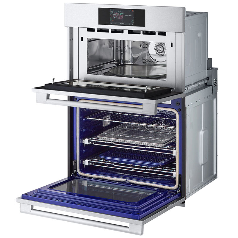 LG 30 in. 6.4 cu. ft. Smart Steam Electric Microwave/Wall Oven Combo with True European Convection & Sensor Cooking - PrintProof Stainless Steel, , hires