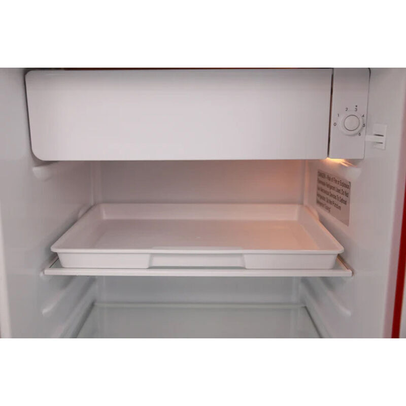 Avanti 18 in. 3.1 cu. ft. Mini Fridge with Freezer Compartment - Red, Red, hires