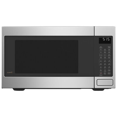 Cafe 22 in. 1.5 cu.ft Countertop Smart Microwave with 10 Power Levels & Sensor Cooking Controls - Stainless Steel | CEB515P2NSS