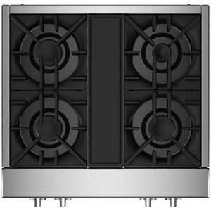 JennAir Rise 30 in. 4-Burner Natural Gas Rangetop with Simmer Burner & Power Burner - Stainless Steel, , hires