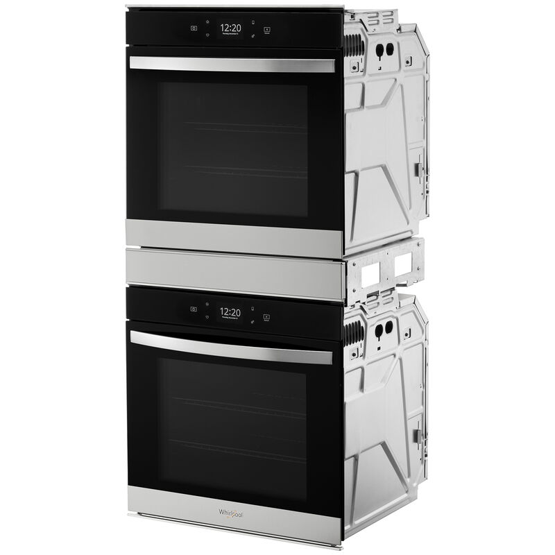 Whirlpool 24 in. 5.8 cu. ft. Electric Smart Double Wall Oven with True European Convection - Stainless Steel, Stainless Steel, hires