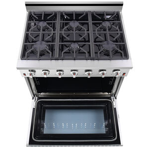 NXR 36 in. 5.5 cu. ft. Standard Convection Liquid Propane Gas Range with 6 Sealed Burners - Stainless Steel, , hires