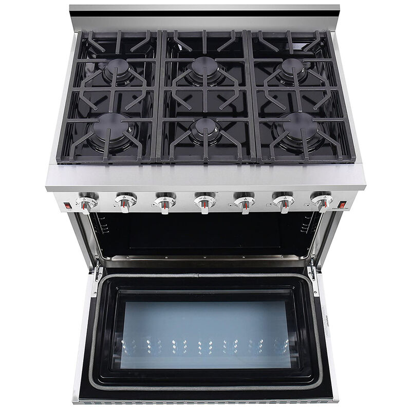 NXR 36 in. 5.5 cu. ft. Standard Convection Liquid Propane Gas Range with 6 Sealed Burners - Stainless Steel, , hires