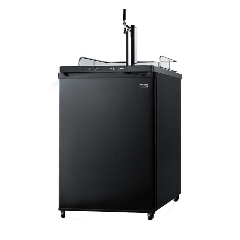 Summit 24 in. Freestanding White Wine Dispenser - Black, , hires