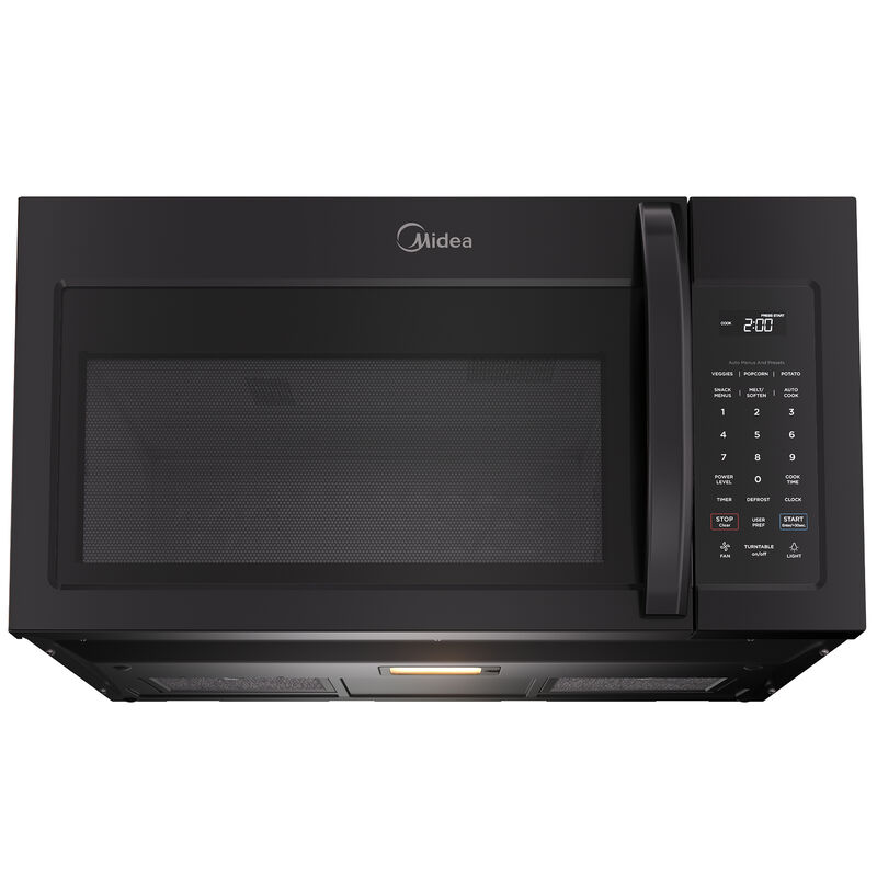 Midea 30 in. 1.7 cu. ft. 1000W Over-the-Range Microwave with 300 CFM - Black, , hires