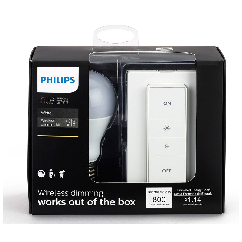 Philips Hue Smart LED Bulb Wireless Dimming Kit White P.C. & Son