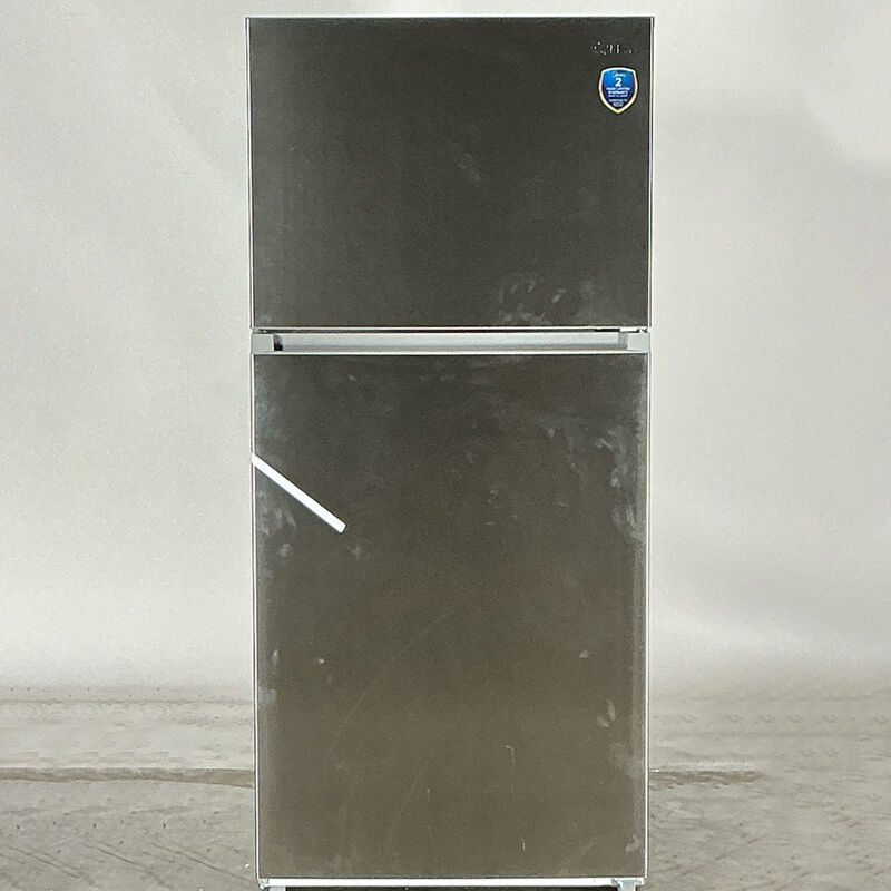 Midea 30 in. 18.1 cu. ft. Garage-Ready Top Freezer Refrigerator - Stainless Steel (Open Box Good Condition), , hires