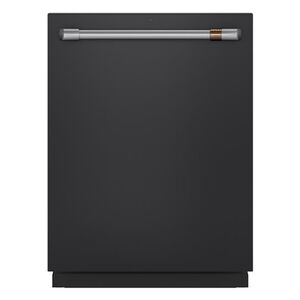 Cafe 24 in. Built-In Dishwasher with Top Control, 45 dBA Sound Level, 16 Place Settings, 5 Wash Cycles & Sanitize Cycle - Matte Black, Matte Black, hires