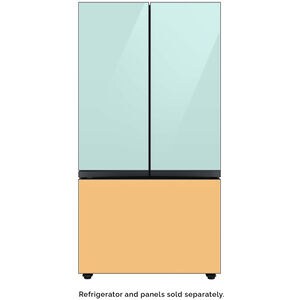Samsung BESPOKE 3-Door French Door Top Panel for Refrigerators - Morning Blue Glass, , hires