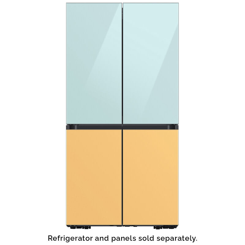 Samsung Bespoke 4-Door Flex Bottom Panel for Refrigerators - Sunrise Yellow Glass, , hires