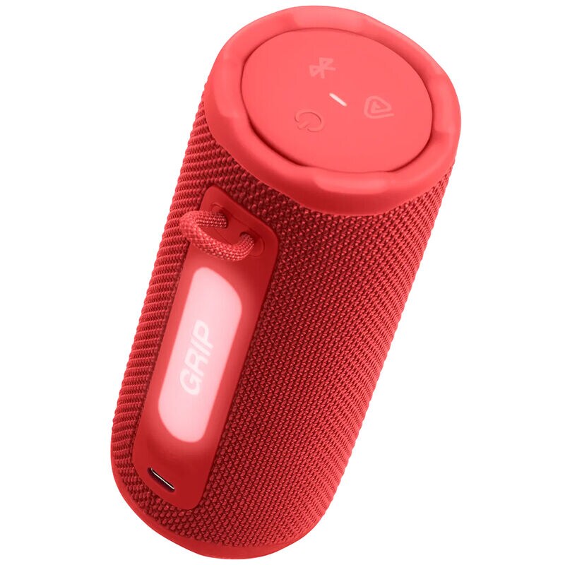 JBL Grip Compact Bluetooth Speaker with Bold Pro Sound & Ambient light - Red, Red, hires