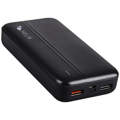 Helix Turbovolt+ 20,000 mAh Portable Battery Pack with PD charging - Black | ETHPB20PD
