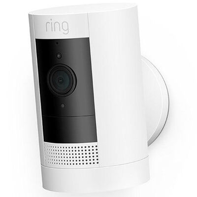 Ring - Stick Up Indoor/Outdoor Wire Free 1080p Security Camera - White | B0C5QRZ47P