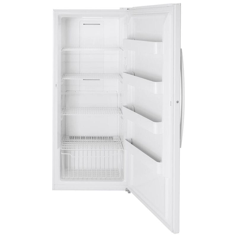GE 33 in. 21.3 cu. ft. Garage-Ready Upright Freezer with Adjustable Shelves - White, , hires