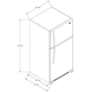 Whirlpool 30 in. 18.2 cu. ft. Top Freezer Refrigerator - Monochromatic Stainless Steel, Monochromatic Stainless Steel, hires