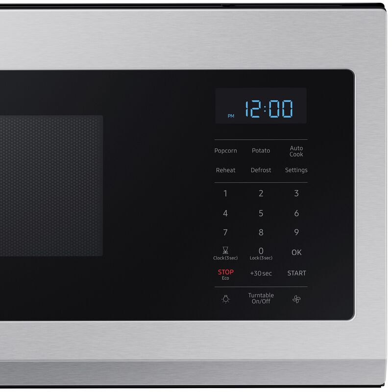 Samsung 30 in. 1.1 cu. ft. 1100W Low Profile Smart Over-the-Range Microwave with 400 CFM - Stainless Steel, Stainless Steel, hires