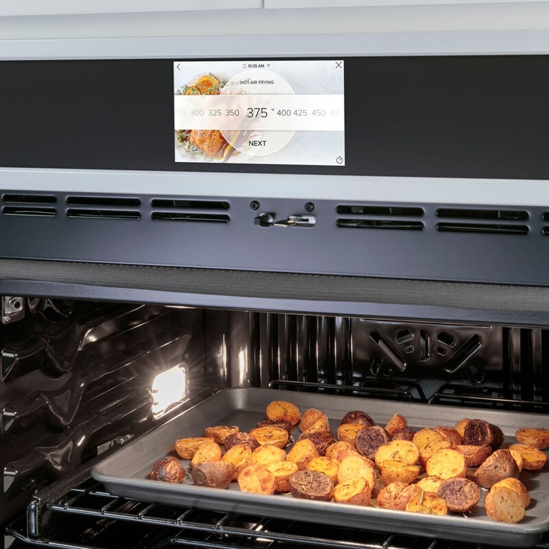 Cafe Professional Series 30 in. 5 cu. ft. Smart Electric Single Wall Oven with True European Convection - Stainless Steel, Stainless Steel, hires